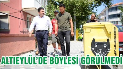 ALTIEYLÜL’DE BÖYLESİ GÖRÜLMEDİ