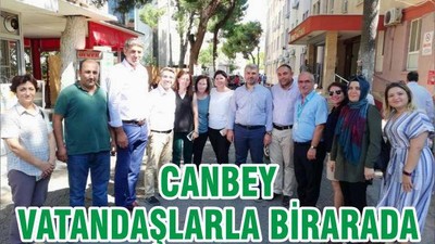 CANBEY VATANDAŞLARLA BİRARADA
