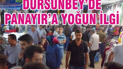 DURSUNBEY’DE PANAYIR’A YOĞUN İLGİ