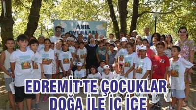EDREMİT'TE ÇOCUKLAR DOĞA İLE İÇ İÇE