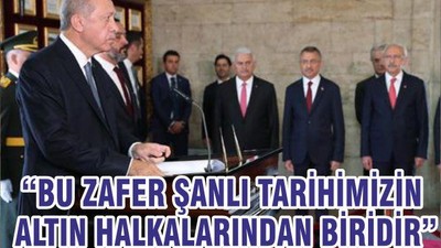 “BU ZAFER ŞANLI TARİHİMİZİN ALTIN HALKALARINDAN BİRİDİR”