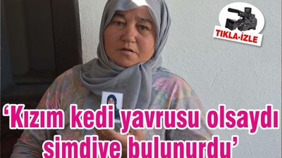 ‘Kızım kedi yavrusu olsaydı şimdiye bulunurdu’