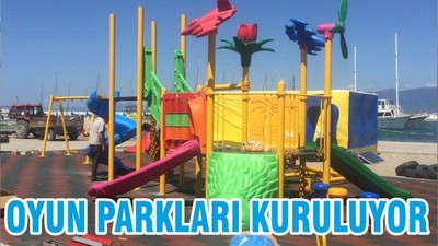 OYUN PARKLARI KURULUYOR