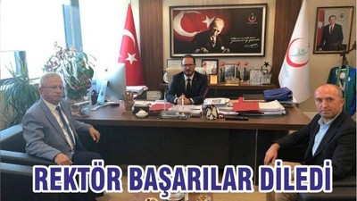 REKTÖR BAŞARILAR DİLEDİ