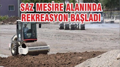 SAZ MESİRE ALANINDA REKREASYON BAŞLADI