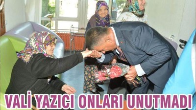 VALİ YAZICI ONLARI UNUTMADI