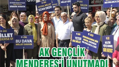AK GENÇLİK MENDERES’İ UNUTMADI