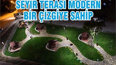 SEYİR TERASI MODERN BİR ÇİZGİYE SAHİP