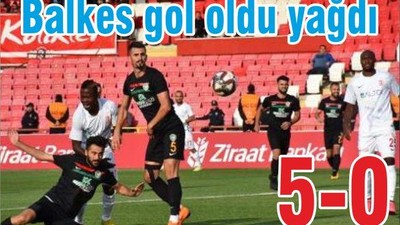 Balkes gol oldu yağdı: 5-0