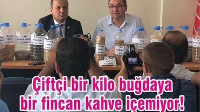 Çiftçi bir kilo buğdaya bir fincan kahve içemiyor!