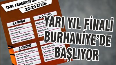 YARI YIL FİNALİ BURHANİYE’DE BAŞLIYOR
