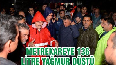 METREKAREYE 136 LİTRE YAĞMUR DÜŞTÜ