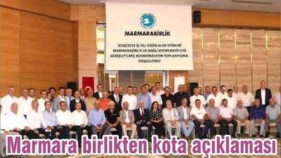 Marmara birlikten kota açıklaması