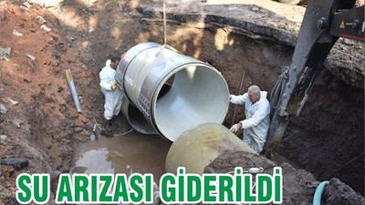 SU ARIZASI GİDERİLDİ