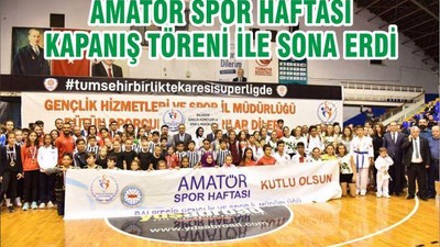 AMATÖR SPOR HAFTASI KAPANIŞ TÖRENİ İLE SONA ERDİ