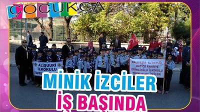 MİNİK İZCİLER İŞ BAŞINDA