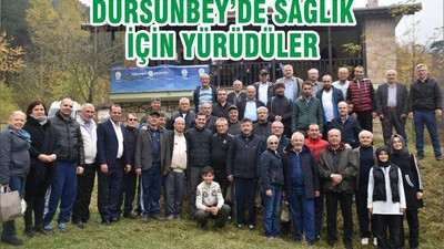 DURSUNBEY’DE SAĞLIK İÇİN YÜRÜDÜLER