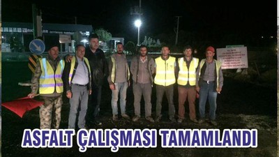 ASFALT ÇALIŞMASI TAMAMLANDI