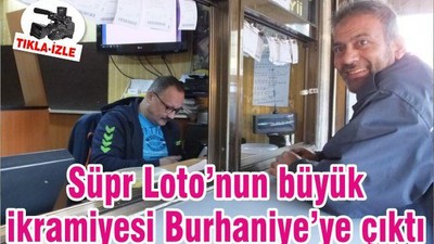 Süpr Loto’nun büyük ikramiyesi Burhaniye’ye çıktı