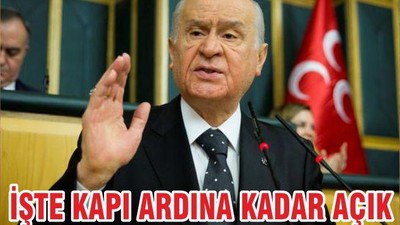 İŞTE KAPI ARDINA KADAR AÇIK