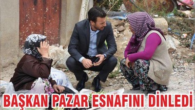 BAŞKAN PAZAR ESNAFINI DİNLEDİ
