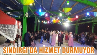 SINDIRGI’DA HİZMET DURMUYOR