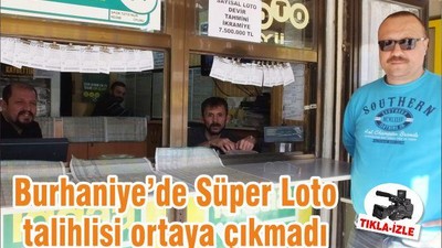 Burhaniye’de Süper Loto talihlisi ortaya çıkmadı