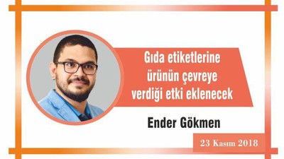Gıda etiketlerine ürünün çevreye verdiği etki eklenecek