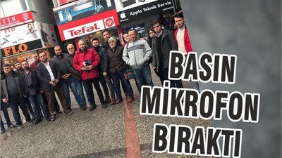 BASIN MİKROFON BIRAKTI