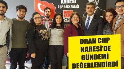 ORAN CHP KARESİ’DE GÜNDEMİ DEĞERLENDİRDİ