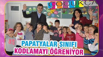 PAPATYALAR SINIFI KODLAMAYI ÖĞRENİYOR