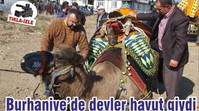 Burhaniye’de devler havut giydi