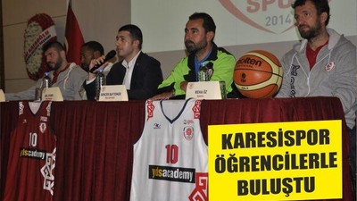 KARESİSPOR ÖĞRENCİLERLE BULUŞTU
