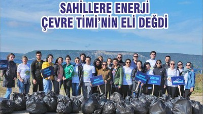SAHİLLERE ENERJİ ÇEVRE TİMİ’NİN ELİ DEĞDİ