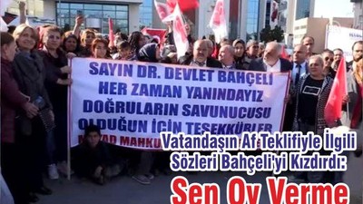 Vatandaşın Af Teklifiyle İlgili Sözleri Bahçeli'yi Kızdırdı: Sen Oy Verme