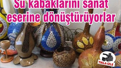 Su kabaklarını sanat eserine dönüştürüyorlar