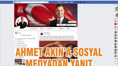 AHMET AKIN’A SOSYAL MEDYADAN YANIT