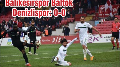 Balıkesirspor Baltok-Denizlispor: 0-0