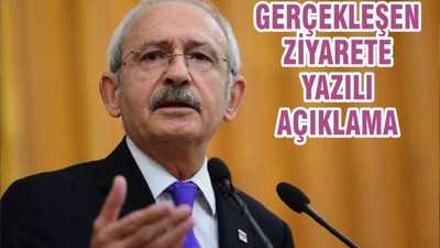 GERÇEKLEŞEN ZİYARETE YAZILI AÇIKLAMA