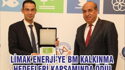 LİMAK ENERJİ’YE BM KALKINMA HEDEFLERİ KAPSAMINDA ÖDÜL