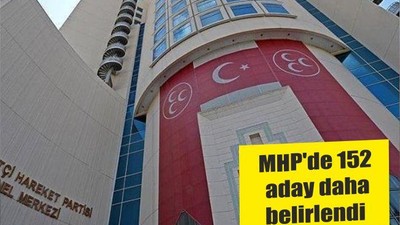 MHP'de 152 aday daha belirlendi