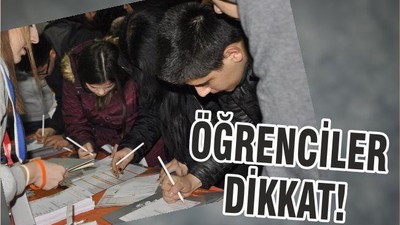 ÖĞRENCİLER DİKKAT!