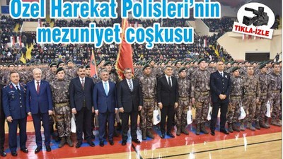Özel Harekat Polisleri’nin mezuniyet coşkusu