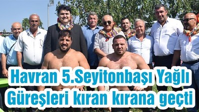 Havran 5.Seyitonbaşı Yağlı Güreşleri kıran kırana geçti