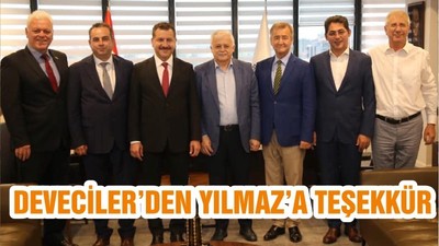DEVECİLER’DEN YILMAZ’A TEŞEKKÜR