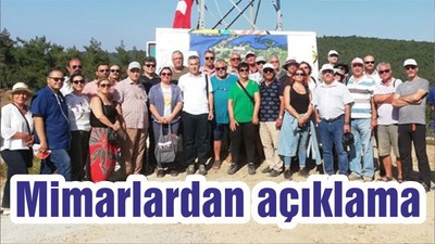 Mimarlardan açıklama