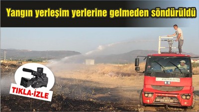 Yangın yerleşim yerlerine gelmeden söndürüldü