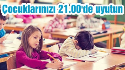 Velilere 'okulda başarı' tavsiyesi: Çocuklarınızı 21.00'de uyutun