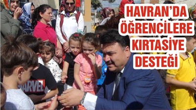 HAVRAN’DA ÖĞRENCİLERE KIRTASİYE DESTEĞİ