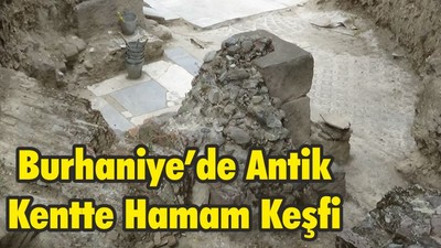 Burhaniye’de Antik Kentte Hamam Keşfi
